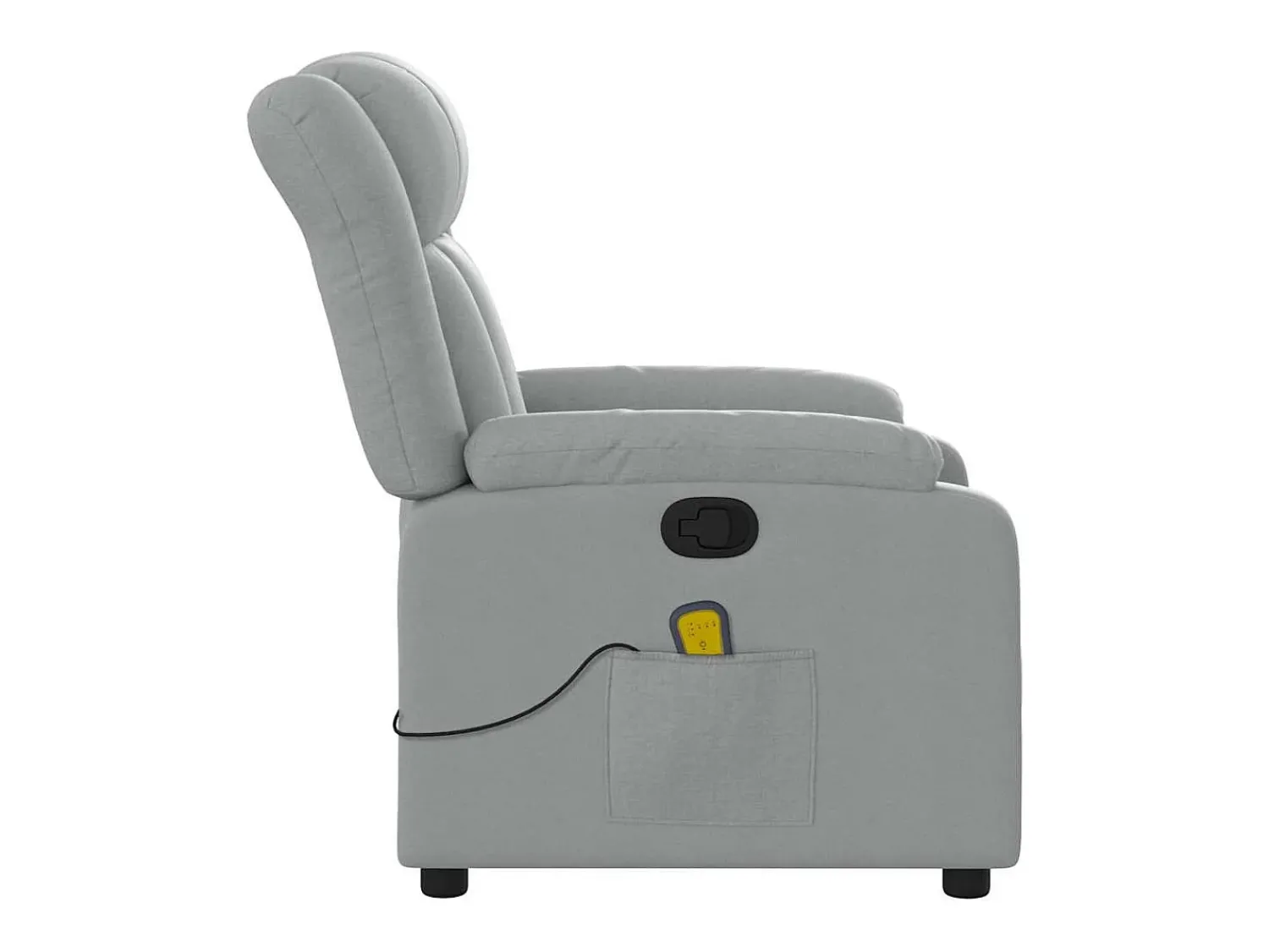 Poltrona* Poltrona de massagens reclinável tecido -claro SHL782496 Cinzento