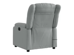 Poltrona* Poltrona de massagens reclinável tecido -claro SHL782496 Cinzento