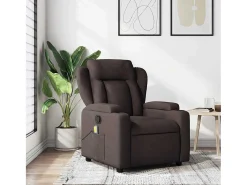 Poltrona* Poltrona de massagens reclinável tecido -escuro SHL951095 Castanho