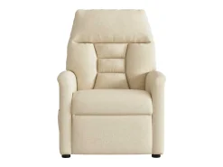 Poltrona* Poltrona de massagens reclinável tecido cor SHL281718 Creme