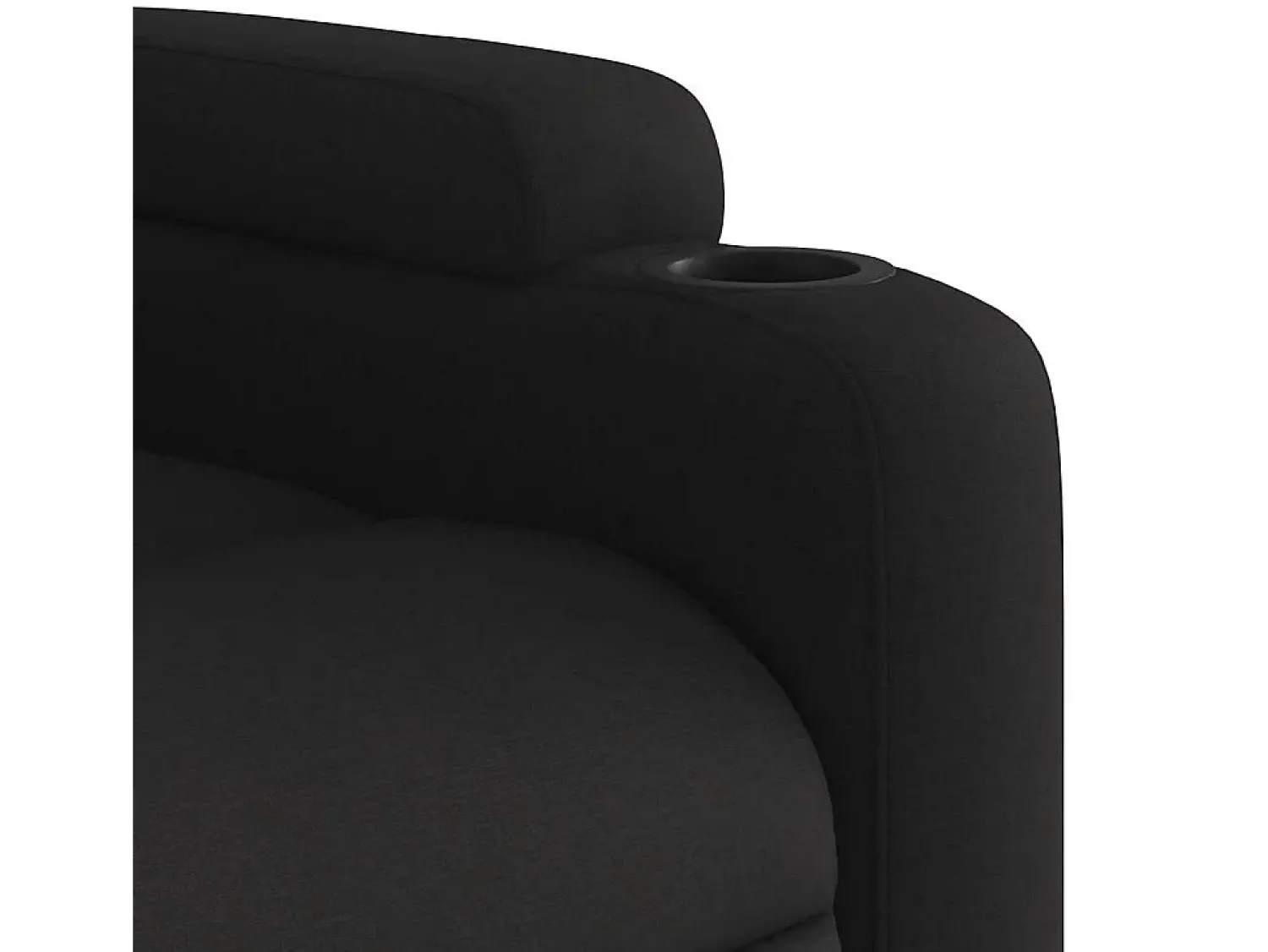 Poltrona| Poltrona de massagens reclinável tecido SHL338658 Preto