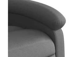 Poltrona* Poltrona de massagens reclinável couro genuíno SHL454301 Cinzento