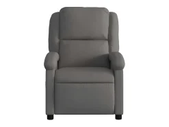 Poltrona* Poltrona de massagens reclinável couro genuíno SHL454301 Cinzento