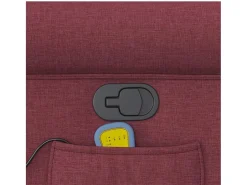 Best Poltrona de massagens reclinável tecido tinto SHL116899 Vermelho