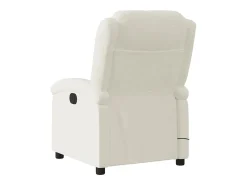 Poltrona* Poltrona de massagens reclinável veludo cor SHL115921 Creme