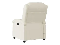 Poltrona| Poltrona de massagens reclinável couro artificial cor SHL886685 Creme
