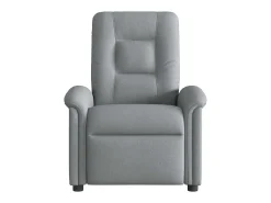 Clearance Poltrona de massagens reclinável elétrica tecido -claro SHL381384 Cinzento