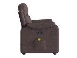 Poltrona* Poltrona de massagens reclinável tecido -escuro SHL481347 Castanho