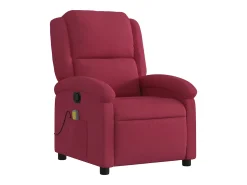 Poltrona* Poltrona de massagens reclinável veludo tinto SHL186620 Vermelho