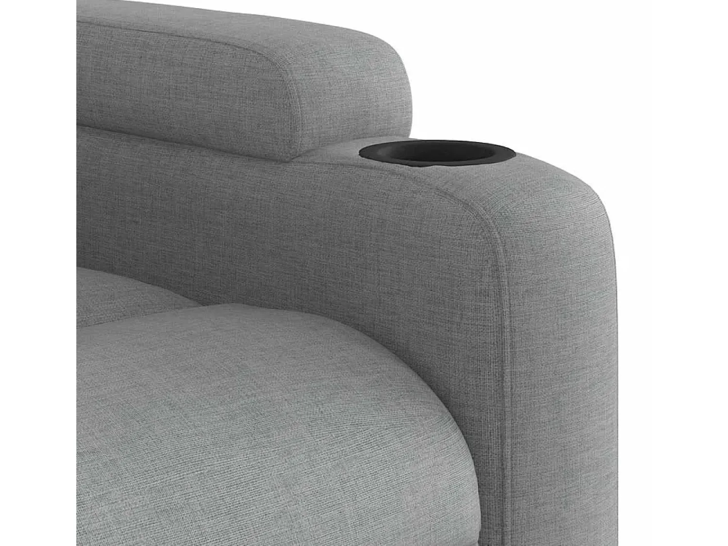 Poltrona* Poltrona de massagens reclinável tecido -claro SHL921769 Cinzento