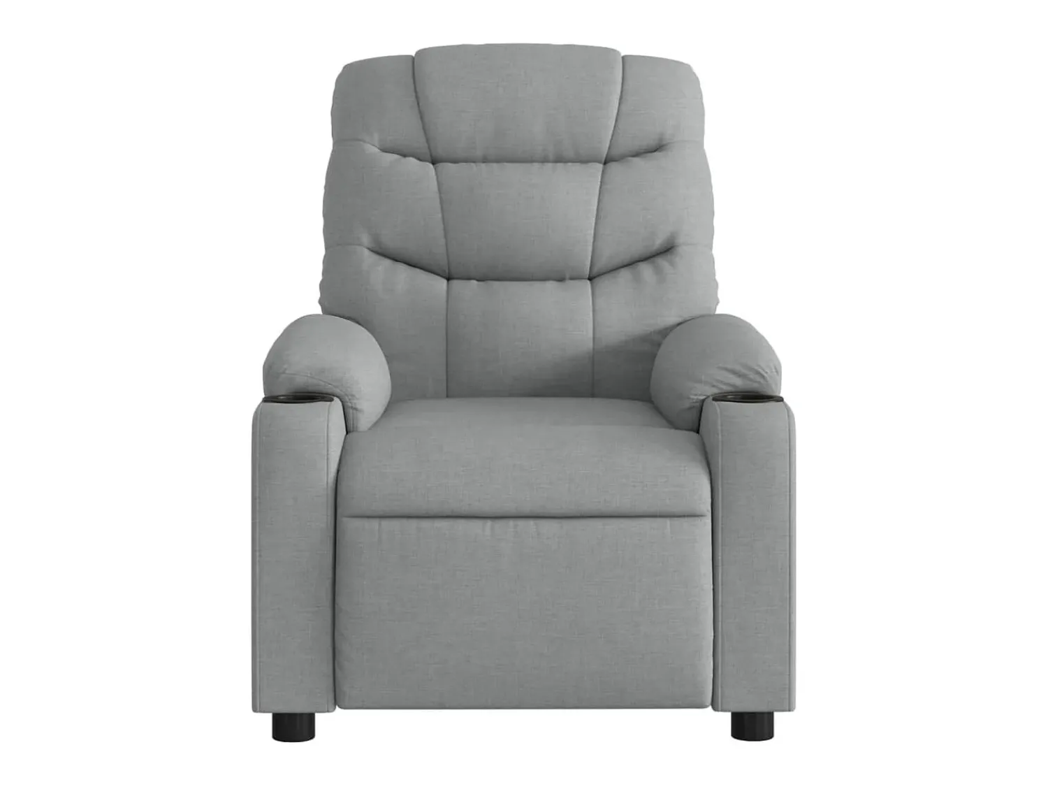 Best Poltrona de massagens reclinável tecido -claro SHL732747 Cinzento