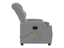 Best Poltrona de massagens reclinável tecido -claro SHL732747 Cinzento