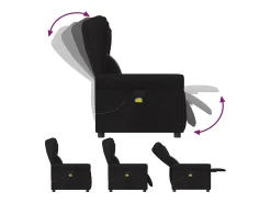 Poltrona de massagens reclinável tecido SHL13619^ Poltrona