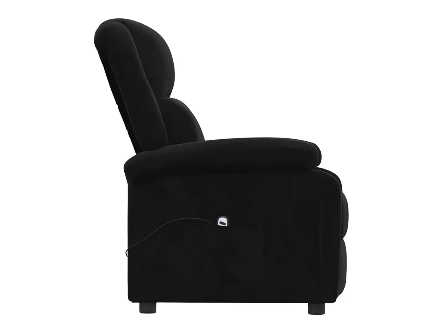 Sale Poltrona de massagens reclinável veludo SHL38838 Preto