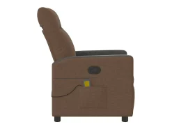 Poltrona| Poltrona de massagens reclinável tecido SHL421141 Castanho