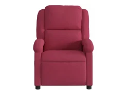 Online Poltrona de massagens reclinável elétrica veludo tinto SHL382984 Vermelho