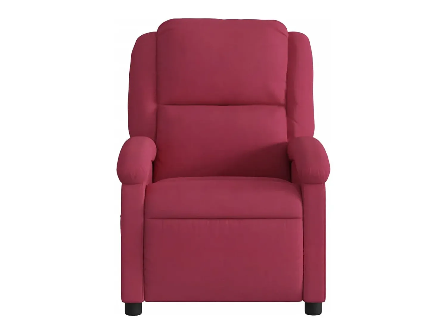 Online Poltrona de massagens reclinável elétrica veludo tinto SHL382984 Vermelho