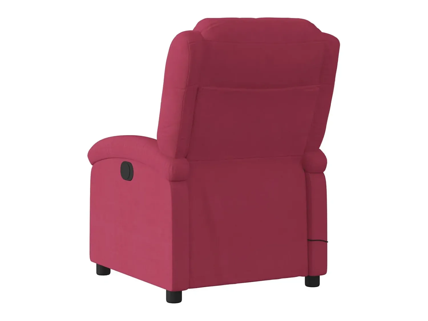 Online Poltrona de massagens reclinável elétrica veludo tinto SHL382984 Vermelho