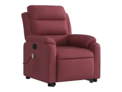 Poltrona de massagens reclin. elevatória tecido tinto PT542921^ Poltrona