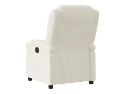 Poltrona| Poltrona de massagens reclinável veludo cor SHL738805 Creme