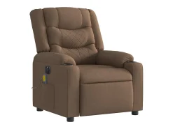 Online Poltrona de massagens reclinável elétrica tecido SHL963908 Castanho