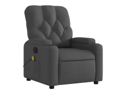 Poltrona de massagens reclinável tecido cinzento-escuro SHL778133^ Poltrona