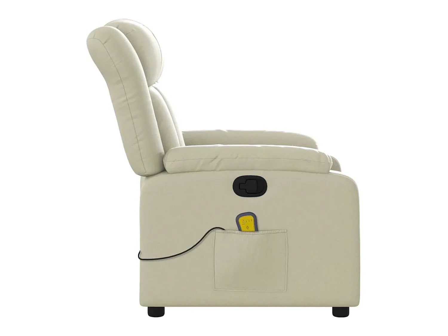 Outlet Poltrona de massagens reclinável couro artificial cor SHL710984 Creme