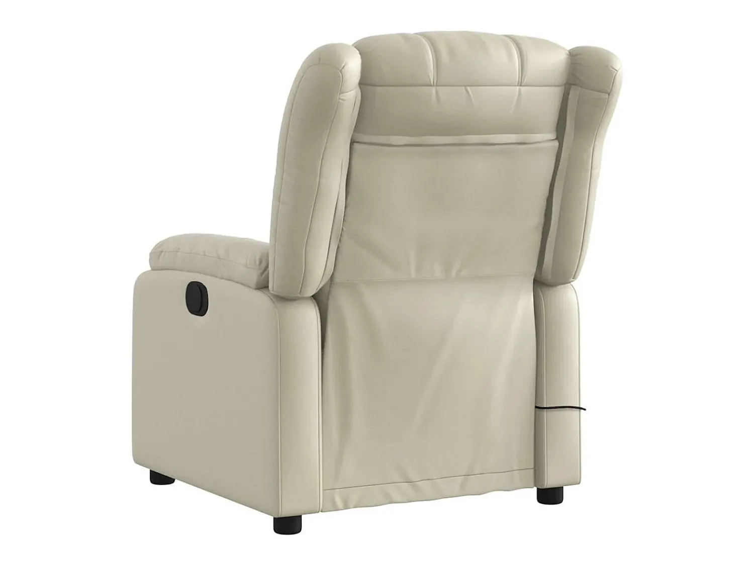 Outlet Poltrona de massagens reclinável couro artificial cor SHL710984 Creme