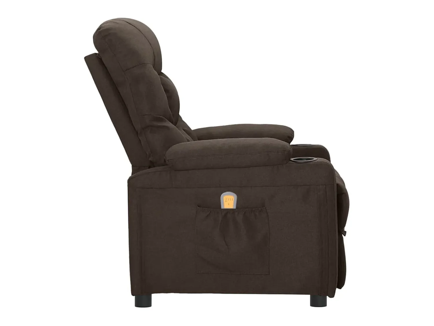 vidaxl Poltrona de massagens tecido -escuro^ Poltrona