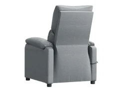 Poltrona*vidaxl Poltrona de massagens tecido -claro Cinzento