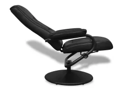 Poltrona* Poltrona de TV com repousa pés couro artificial SHL334349 Preto