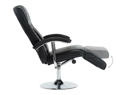 Poltrona*vidaxl Poltrona de TV couro artificial Preto