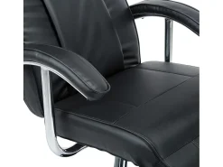 Poltrona*vidaxl Poltrona de TV couro artificial Preto