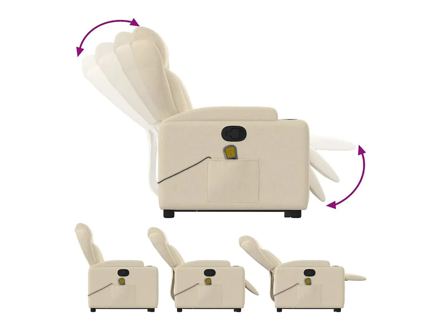 Poltrona| Poltrona elevatória de massagens tecido cor SHL271993 Creme