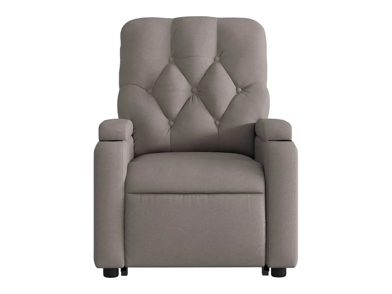 Poltrona elevatória de massagens tecido cinzento-acastanhado SHL539195^ Poltrona