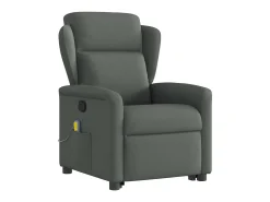 New Poltrona elevatória de massagens tecido cinzento-escuro SHL403692 Cinza antracite