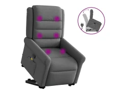 Poltrona* Poltrona elevatória de massagens tecido cinzento-escuro SHL906915 Cinza antracite