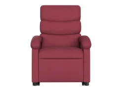 Discount Poltrona elevatória de massagens elétrica tecido tinto SHL159505 Vermelho