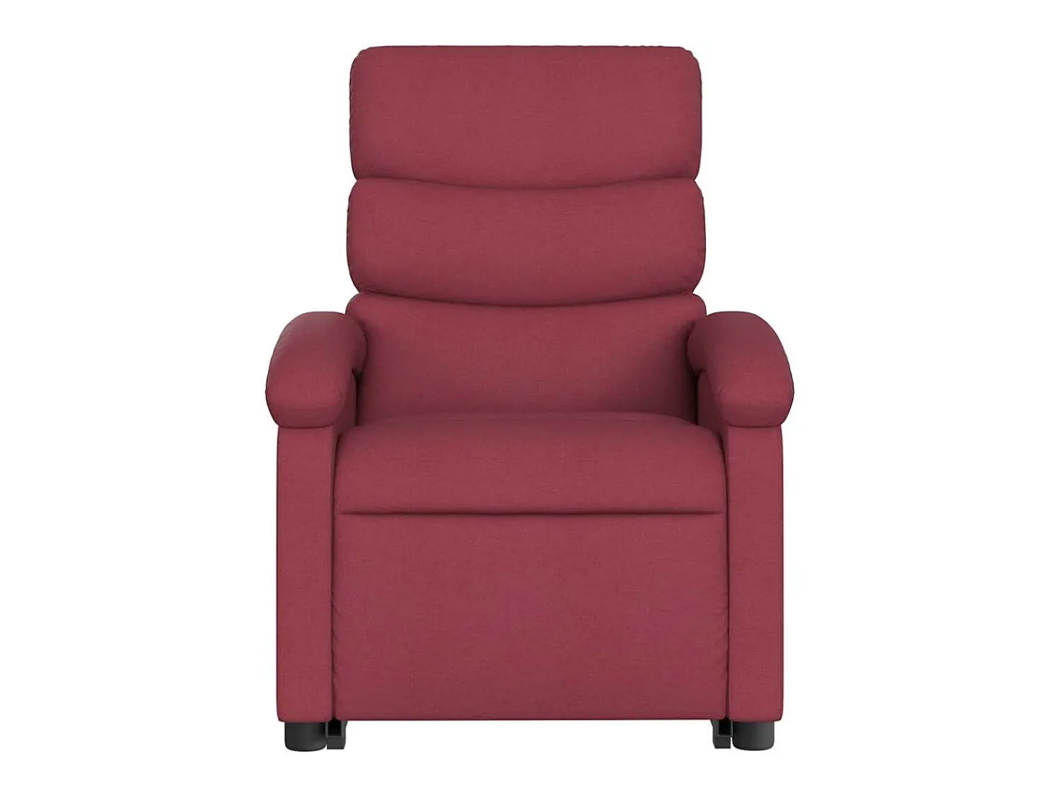 Discount Poltrona elevatória de massagens elétrica tecido tinto SHL159505 Vermelho