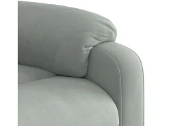 Poltrona| Poltrona elevatória de massagens veludo cinza-claro SHL115287 Cinzento