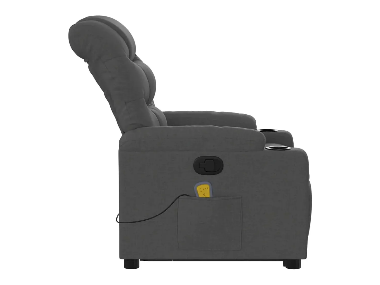 Poltrona elevatória de massagens tecido cinzento-escuro SHL429806^ Poltrona