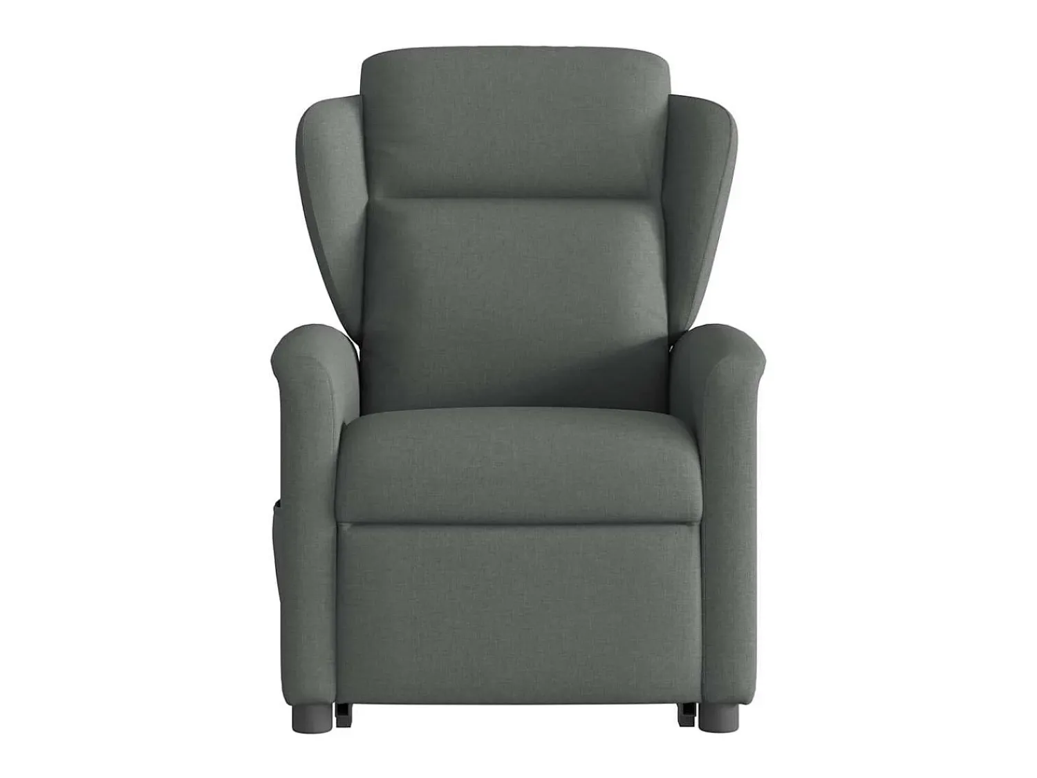 Poltrona|vidaxl Poltrona elevatória de massagens tecido -escuro Cinzento