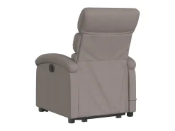 New Poltrona elevatória de massagens tecido cinzento-acastanhado SHL450651 Taupe