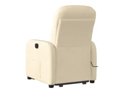 Poltrona* Poltrona elevatória de massagens tecido cor SHL685409 Creme