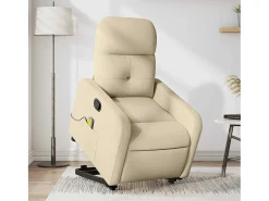 Poltrona* Poltrona elevatória de massagens tecido cor SHL422885 Creme