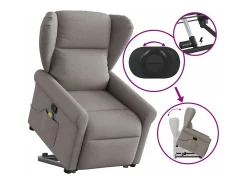 Poltrona* Poltrona elevatória de massagens tecido cinzento-acastanhado SHL467242 Taupe