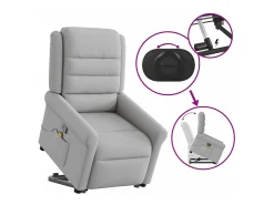 Poltrona elevatória de massagens tecido -nublado SHL489199^ Poltrona