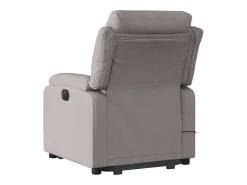 Clearance Poltrona elevatória de massagens tecido cinzento-acastanhado SHL925689 Taupe