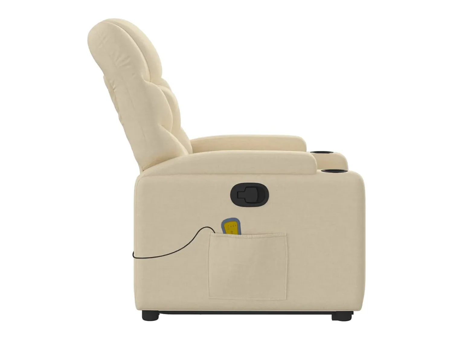 Poltrona elevatória de massagens tecido cor SHL157823 Creme