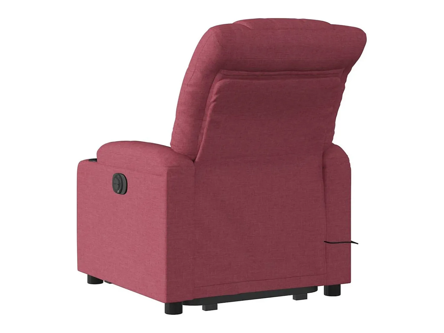 Poltrona elevatória de massagens elétrica tecido tinto SHL186268^ Poltrona